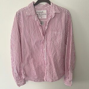Frank & Eileen Pink Striped woman’s top